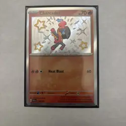 💥 Charcadet - # 114/091 Pokemon TCG SV: Paldean Fates Shiny Rare Holo 2024 - Image 2
