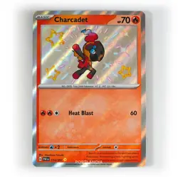Pokemon - Charcadet - 114/091 - SV Paldean Fates - Shiny Rare Card - Image 1