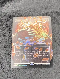 B6 MTG Smothering Tithe - Foil - Borderless, NM-Mint, English Commander Masters - Image 1