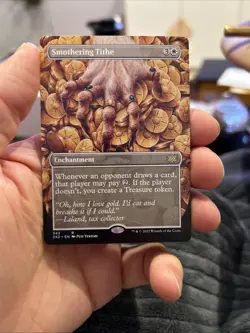 MTG Magic The Gathering Double Masters 2022 NM Borderless Smothering Tithe - Image 1