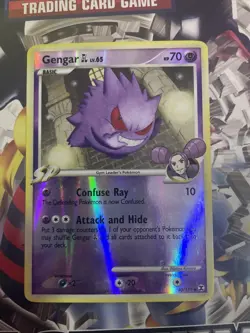 Pokemon TCG Gengar GL Rising Rivals 2009 Card #40/111 Reverse Holo Rare LP - Image 1