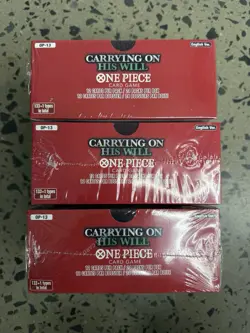 3x One Piece TCG Carrying On His Will OP-13 Booster Box ENGLISH (SEALED) - Image 3
