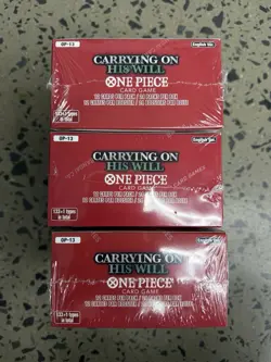 3x One Piece TCG Carrying On His Will OP-13 Booster Box ENGLISH (SEALED) - Image 4