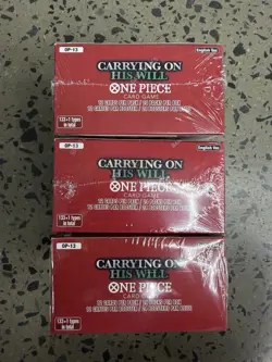 3x One Piece TCG Carrying On His Will OP-13 Booster Box ENGLISH (SEALED) - Image 5