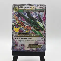 Pokemon TCG Mega M Rayquaza EX Card Celebrations Series 76/108 Near Mint - Image 1