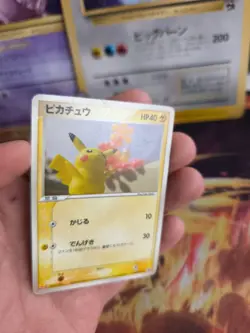 Pokemon Karte Card Pikachu PcG Meiji Promo Chocolate Black Star Ex japanese VG - Image 2