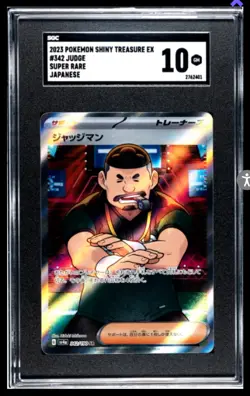 Pokemon TCG Judge 342/190 Sv4a: Shiny Treasure EX Holo Card Japanese SGC 10 - Image 1