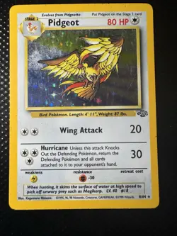 Pokemon Pidgeot TCG Holo Rare Card 8/64 Jungle Unlimited MP-HP - Image 1
