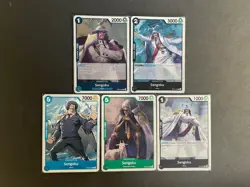 Sengoku One-Piece TCG 5-card lot OP02 & OP07 Rare + more - ships PWE! - Image 1