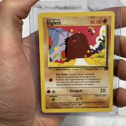 Pokemon TCG WOTC Team Rocket Diglett NON- Holo Common Card 52/82 NM TCG WOTC Vtg - Image 1