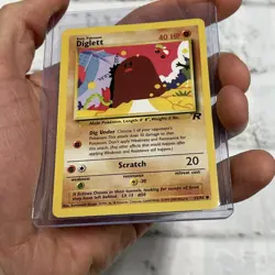 Pokemon TCG WOTC Team Rocket Diglett NON- Holo Common Card 52/82 NM TCG WOTC Vtg - Image 2