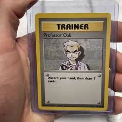 Pokemon TCG Professor Oak Base Set Unlimited Card 88/102 NM Near Mint Vintage - Image 1