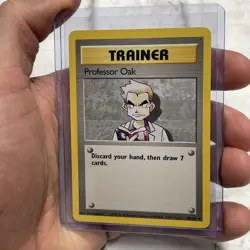 Pokemon TCG Professor Oak Base Set Unlimited Card 88/102 NM Near Mint Vintage - Image 2