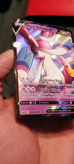 Dark Sylveon V SWSH134 SWSH: Sword & Shield Promo Cards Holo - Image 2