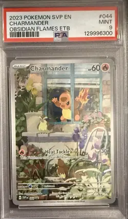 Charmander #SVP044 - 2023 Pokemon Sv: Obsidian Flames ETB Promo Card - PSA 9 - Image 1