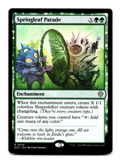 Springleaf Parade [Commander: Lorwyn Eclipsed] Magic MTG ECC 0019 NM 🌳 - Image 1