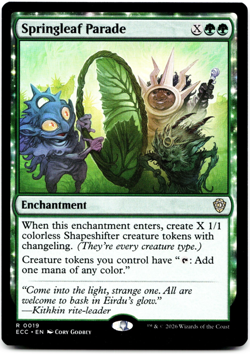Springleaf Parade [Commander: Lorwyn Eclipsed] Magic MTG ECC 0019 NM 🌳 - Image 3