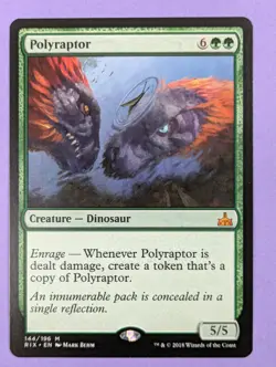 MTG Magic: Rivals of Ixalan: Polyraptor #144/196 Mythic - NM - Image 1