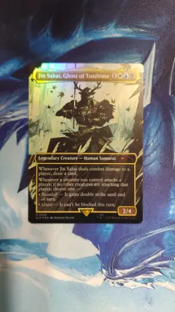 MTG Jin Sakai, Ghost Of Tsushima FOIL Secret Lair Drop Magic NM 2226 - Image 1