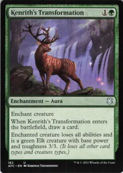 MTG Kenrith's Transformation (162) | NM | Adv. Forgotten Realms {AFC} - Image 1