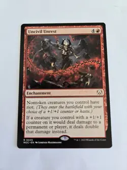 Uncivil Unrest 35 Commander: March of the Machine NM MTG FREE SHIPPING 🔥 - Image 1