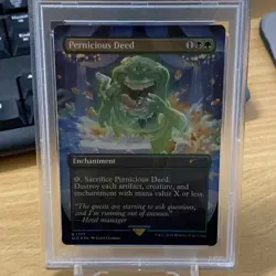 2024 MTG Ghost Busters SECRET LAIR FOIL Pernicious Deed #1777 PSA 9 Mint - Image 2