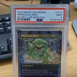 2024 MTG Ghost Busters SECRET LAIR FOIL Pernicious Deed #1777 PSA 9 Mint - Image 3