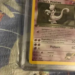 Rocket's Mewtwo 14/132 Gym Challenge Holo CGC 9 1st Edition - Image 5