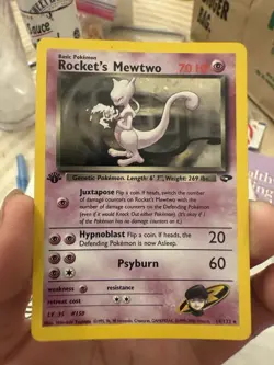 Pokemon TCG Rockets Mewtwo Gym Challenge Holo Card 14/132 1st Edition - Image 1