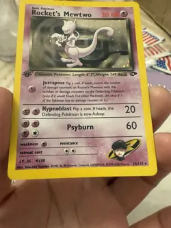 Pokemon TCG Rockets Mewtwo Gym Challenge Holo Card 14/132 1st Edition - Image 2