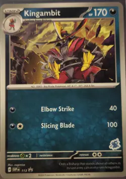 Pokemon - Kingambit - Rare Black Star Promo #113 - Battle Academy - 2024 - Image 1