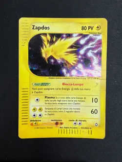 Pokemon Zapdos H32/H32 Aquapolis Rara Holo Unlimited Wizards ITA Carte Vintage - Image 1