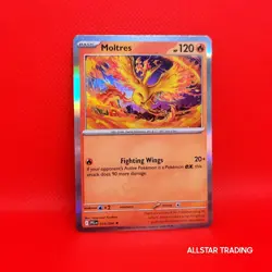 Moltres 014/94 Pokemon Mega Evolution Phantasmal Flames Reverse Holo Pokemon TCG - Image 1