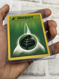 Pokemon Grass Energy 99/102 Base Set Unlimited Common Pokemon TCG NM/MT Vintage - Image 2