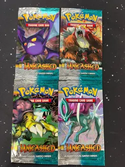 Pokemon HeartGold SoulSilver Unleashed Art Set EMPTY Booster Packs!! - Image 2