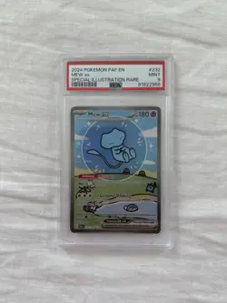 Pokemon 2024 Bubble Mew EX Paldean Fates #232/091 Sir PAF PSA 9 - Image 1