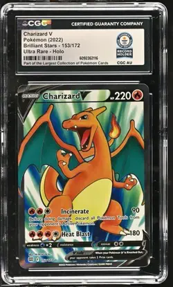 1 of 1 - Charizard V ULTRA RARE HOLO -Guinness WORLD RECORD -Pokemon CGC AU 2022 - Image 1