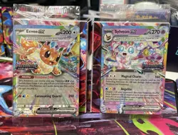Pokemon TCG Eevee & Sylveon EX Prismatic Evolution Surprise Box Promo Sealed - Image 1