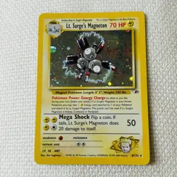 Pokemon Lt. Surge's Magneton 1st Edition Holo Rare Gym Heroes 8/132 NM+ Flawless - Image 1
