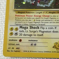 Pokemon Lt. Surge's Magneton 1st Edition Holo Rare Gym Heroes 8/132 NM+ Flawless - Image 5