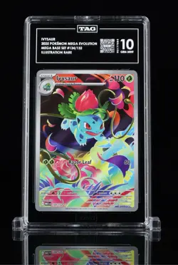 2025 Pokemon Mega Evolution Ivysaur Illustration Rare TAG 10 #134/132 Gem Mint! - Image 1