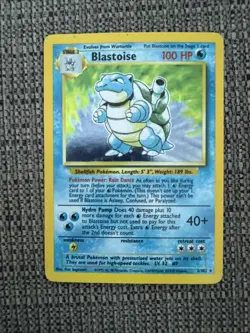 1999 Pokemon TCG Blastoise Holo Rare Base Set #2/102 Unlimited - Image 1