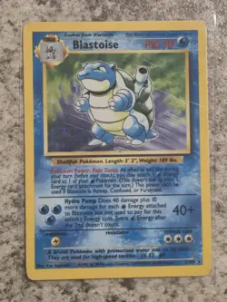Blastoise Holo Rare 2/102 Base Set Unlimited 1999 Vintage Pokemon TCG WOTC LP - Image 1