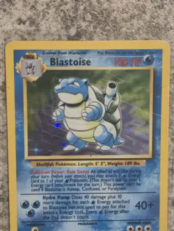 Blastoise Holo Rare 2/102 Base Set Unlimited 1999 Vintage Pokemon TCG WOTC LP - Image 3