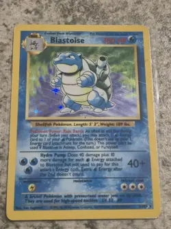 Blastoise Holo Rare 2/102 Base Set Unlimited 1999 Vintage Pokemon TCG WOTC LP - Image 4