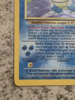Blastoise Holo Rare 2/102 Base Set Unlimited 1999 Vintage Pokemon TCG WOTC LP - Image 5