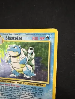 Pokemon TCG Blastoise 2/102 Base Set 1999 WOTC Vintage Holo Rare MP - Image 2