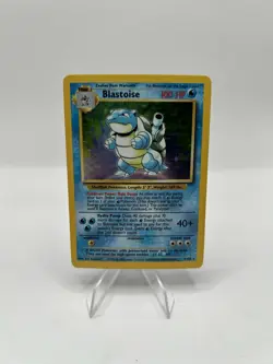 Pokemon TCG Blastoise 2/102 Holo Rare Base Set - MP - Image 1