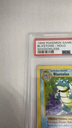 Blastoise 2/102 - SHADOWLESS Base Set (Graded PSA 5) Holo Rare- 1999 Pokemon TCG - Image 3