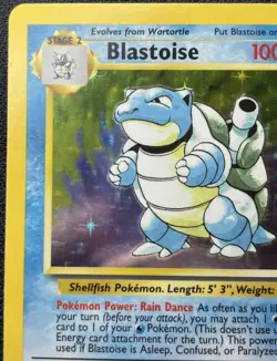 Blastoise 2/102 Base Set Holo Rare Pokemon TCG LP/MP - Image 2